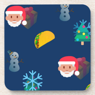 Weihnachtstaktik Emoji Getränkeuntersetzer