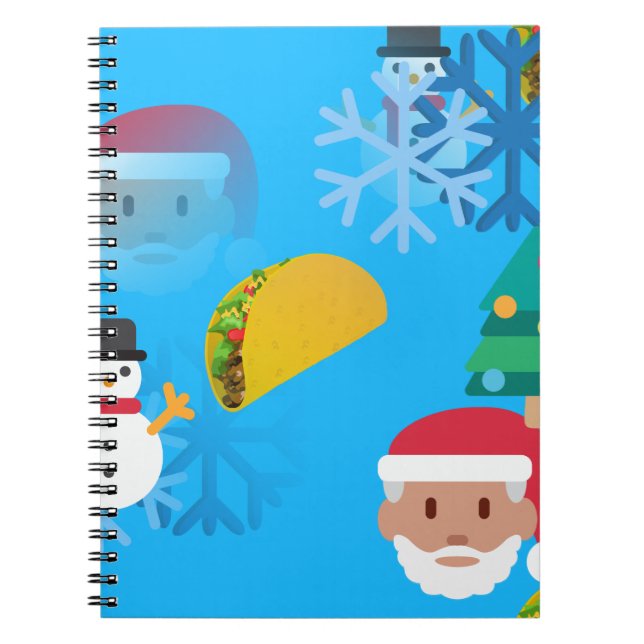 Weihnachtstaktik Emoji Notizblock (Vorderseite)
