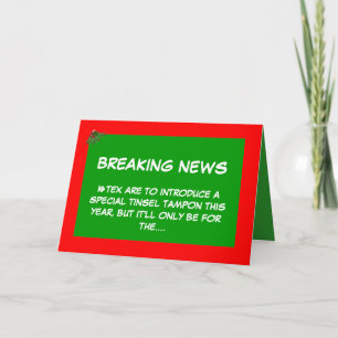 Weihnachtstampon Feiertagskarte