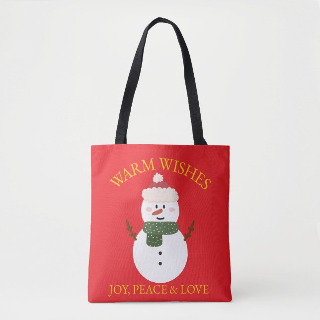 Weihnachtstasche Snowman (Vorderseite)