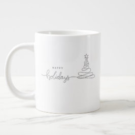 Weihnachtstasse mit Laune – Fröhliche Feiertags-Ka Jumbo-Tasse