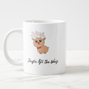 Weihnachtstasse – Süße Feiertags-Cocoa und Kaffee Jumbo-Tasse