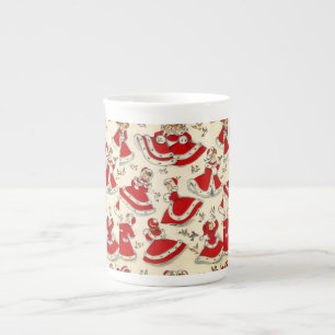 Weihnachtstasse, Vintage Prozellantasse