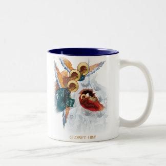 WeihnachtsTasse - Weltfrieden-orthodoxes Geschenk Zweifarbige Tasse