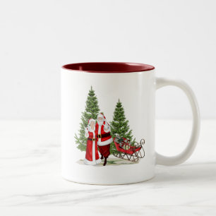 Weihnachtstasse Zweifarbige Tasse