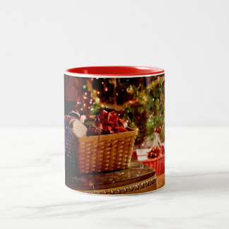Weihnachtstasse Zweifarbige Tasse
