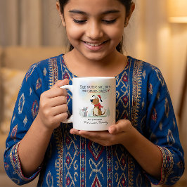 Weihnachtstassen Cartoon-Illustration lustig Jumbo-Tasse