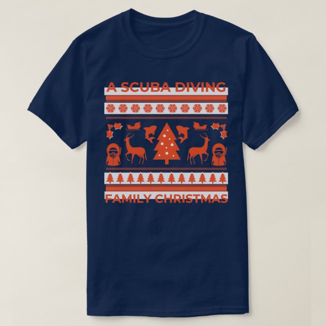 Weihnachtstauchschule Christi T-Shirt (Design vorne)