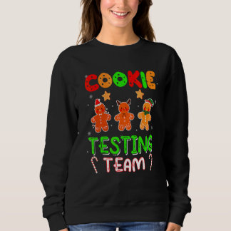 Weihnachtsteam Kekstester Drei Santa Lebkuchen Sweatshirt