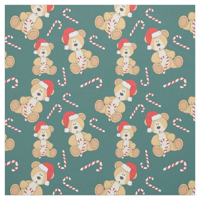 WeihnachtsTeddybär Stoff (Muster)