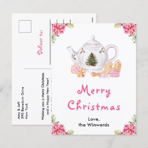 Weihnachtstee Pink Frohe Weihnachten