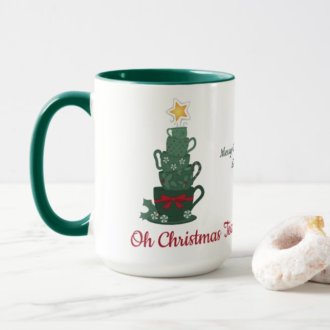 Weihnachtstee Tasse (Mit Donut)