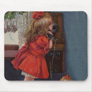 Weihnachtstelefon Mousepad