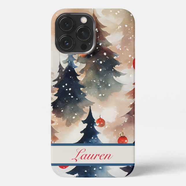 WeihnachtstelefonCase iPhone Hülle (Rückseite)