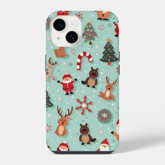Weihnachtstelefonfall iPhone 14 Hülle