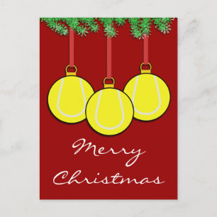 Weihnachtstennis-Postkarte Feiertagspostkarte