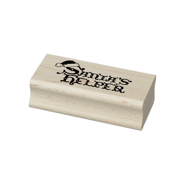 Weihnachtstext-Briefmarke des Weihnachtsmeisters Gummistempel (Stempel)