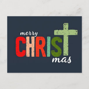 Weihnachtstext Frohe Weihnachten mas Christlich Postkarte