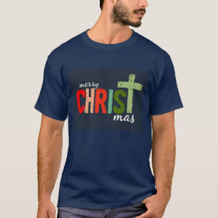 Weihnachtstext Frohe Weihnachten mas Christlich T-Shirt
