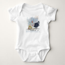 Weihnachtsthema Boganhues Druck Baby Strampler