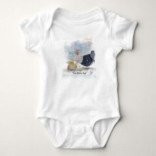 Weihnachtsthema Boganhues Druck  Baby Strampler