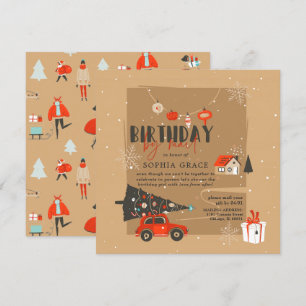 Weihnachtsthema Geburtstag per Mail Einladung