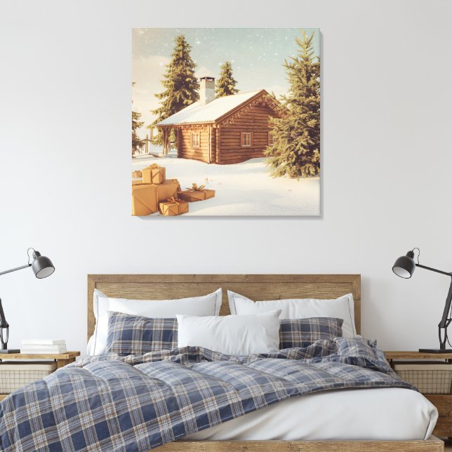Weihnachtsthema Leinwanddruck (Insitu (Schlafzimmer))