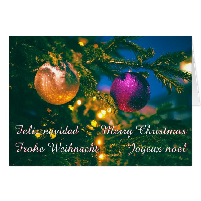 Weihnachtsthema mit 2 Weihnachtsballen... (Vorderseite (Horizontal))