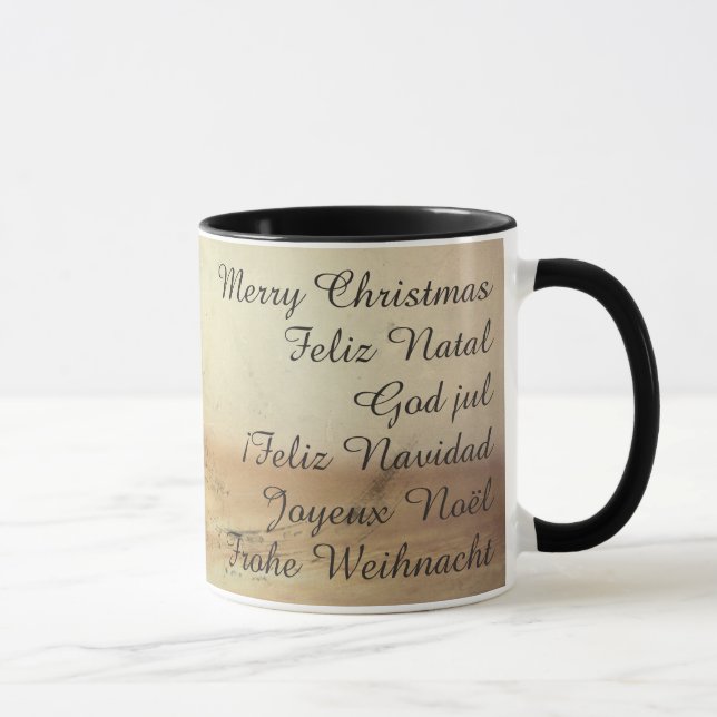 Weihnachtsthema mit Früchten Tasse (Rechts)