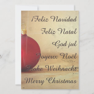 Weihnachtsthema mit Weihnachtsball