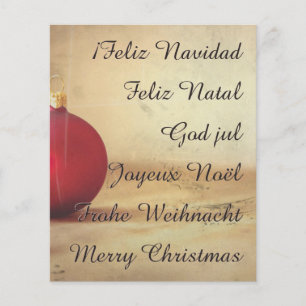 Weihnachtsthema mit Weihnachtsball