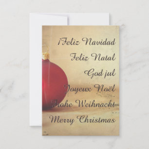 Weihnachtsthema mit Weihnachtsball