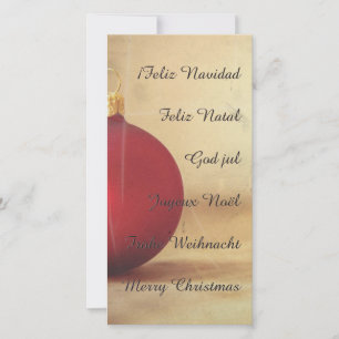 Weihnachtsthema mit Weihnachtsball