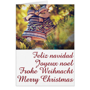 Weihnachtsthema mit zwei Glocken