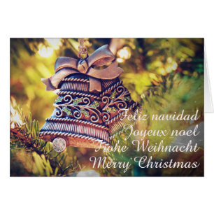 Weihnachtsthema mit zwei Glocken