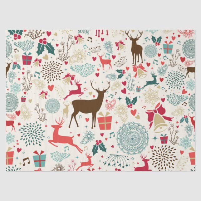 Weihnachtsthema Seidenpapier (Vorderseite)