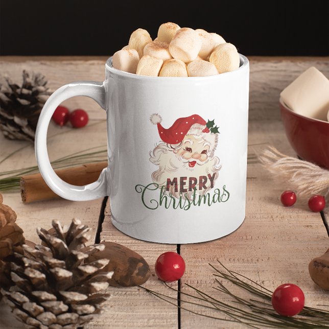Weihnachtsthema Vintag Weihnachten Weihnachten Zweifarbige Tasse (Von Creator hochgeladen)