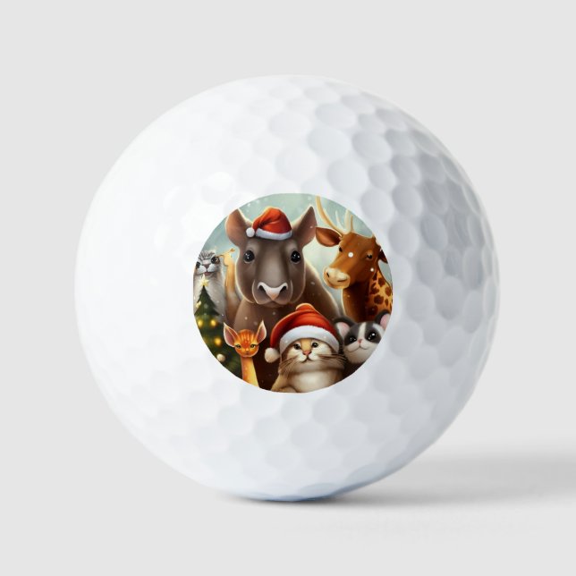 Weihnachtstiere (6) golfball (Vorderseite)