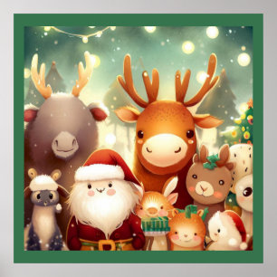 Weihnachtstiere 8 poster