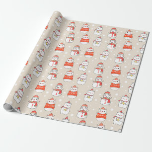 Weihnachtstiere Geschenkpapier