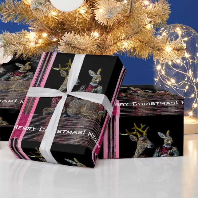 Weihnachtstiere Geschenkpapier (Feiertage)