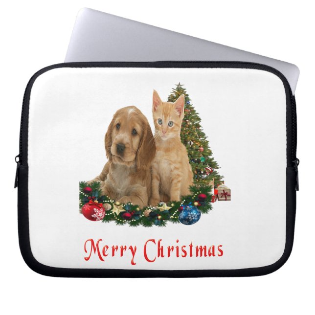 Weihnachtstiere Laptopschutzhülle (Vorderseite)