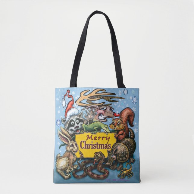 Weihnachtstiere Tote Tasche (Vorderseite)