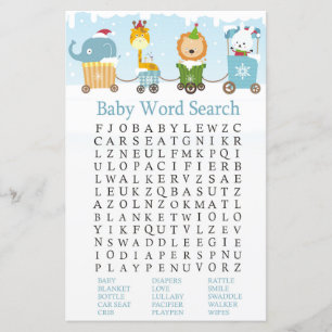 Weihnachtstiere trainieren Baby Shooter Word Searc