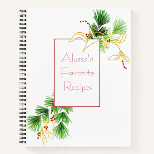 Weihnachtstipps mit Gold Blätter Rezept Buch