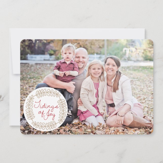 Weihnachtstitel - Weihnachtskarte Foto Feiertagskarte (Vorderseite)