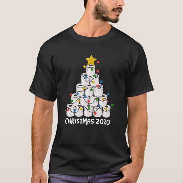 Weihnachtstoilettenpapier Baum Funny Geschenk T-Shirt (Vorderseite)
