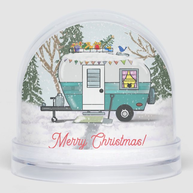 Weihnachtstrailer Snow Globe Schneekugeln (Vorderseite)