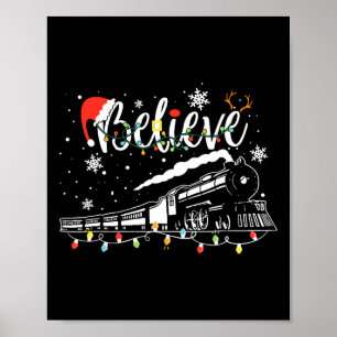 Weihnachtstrain Weihnachten glauben Polar Express Poster