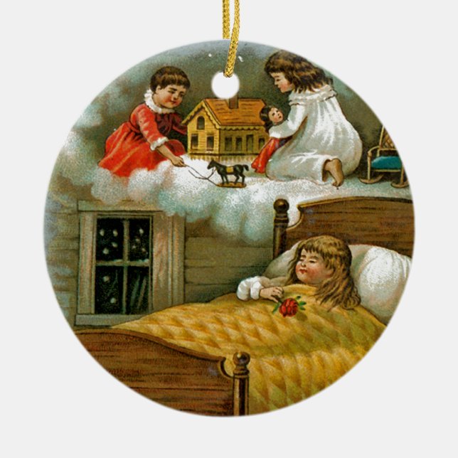 Weihnachtstrände Keramik Ornament (Vorne)
